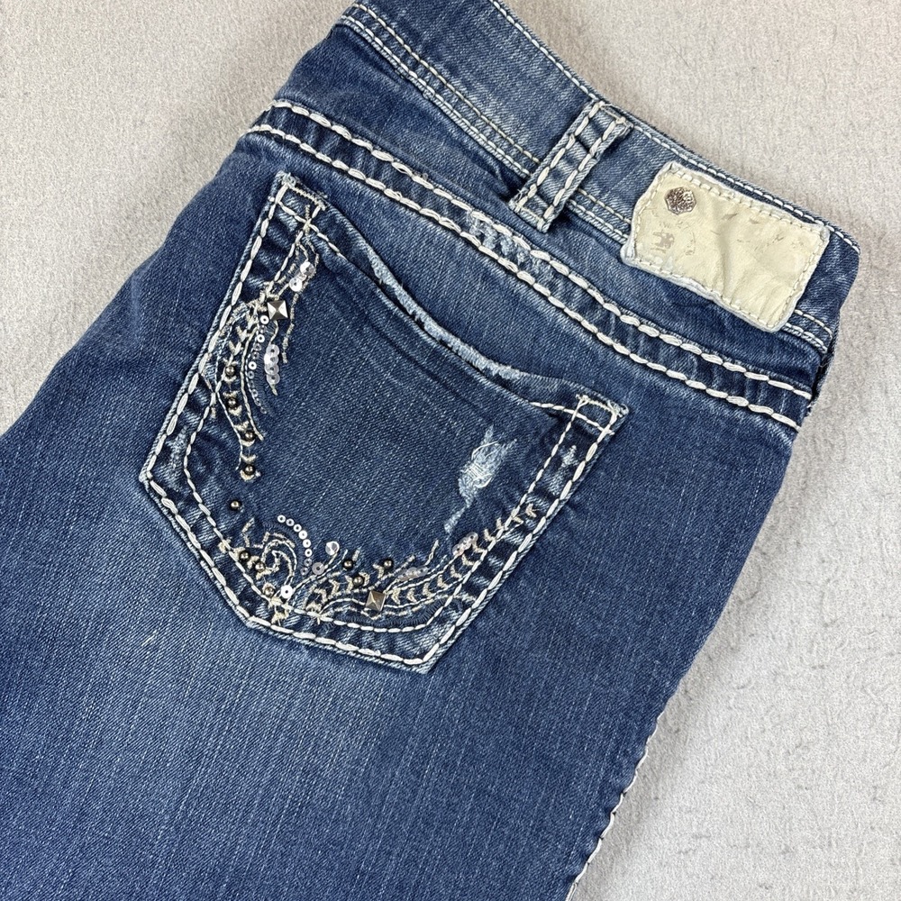 Silver Jeans Co Womens Suki Bootcut Jeans Blue Wash 36X32 (38x28) Stretch Denim